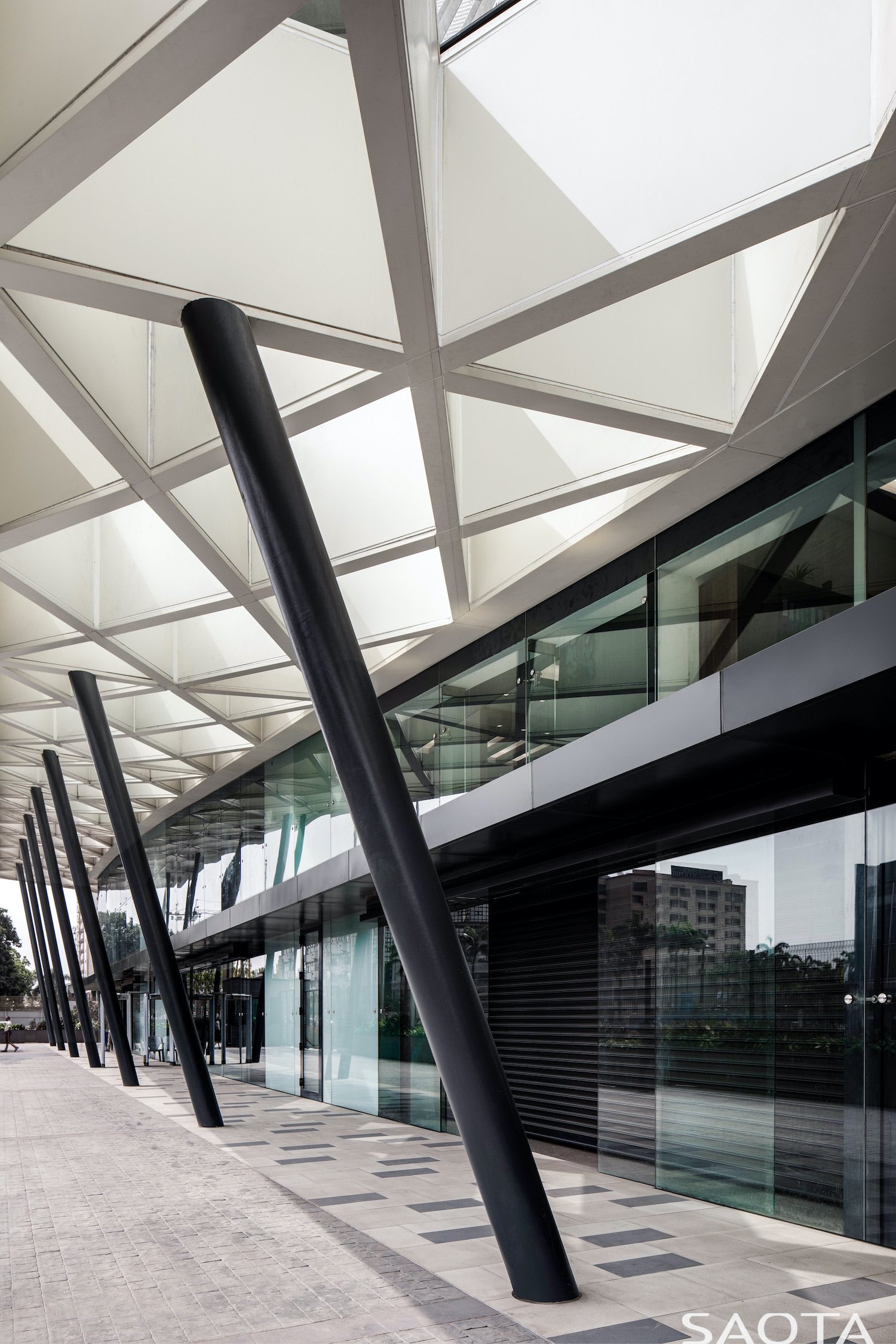 Illustration showing Waide's indoor navigation for accessible venues